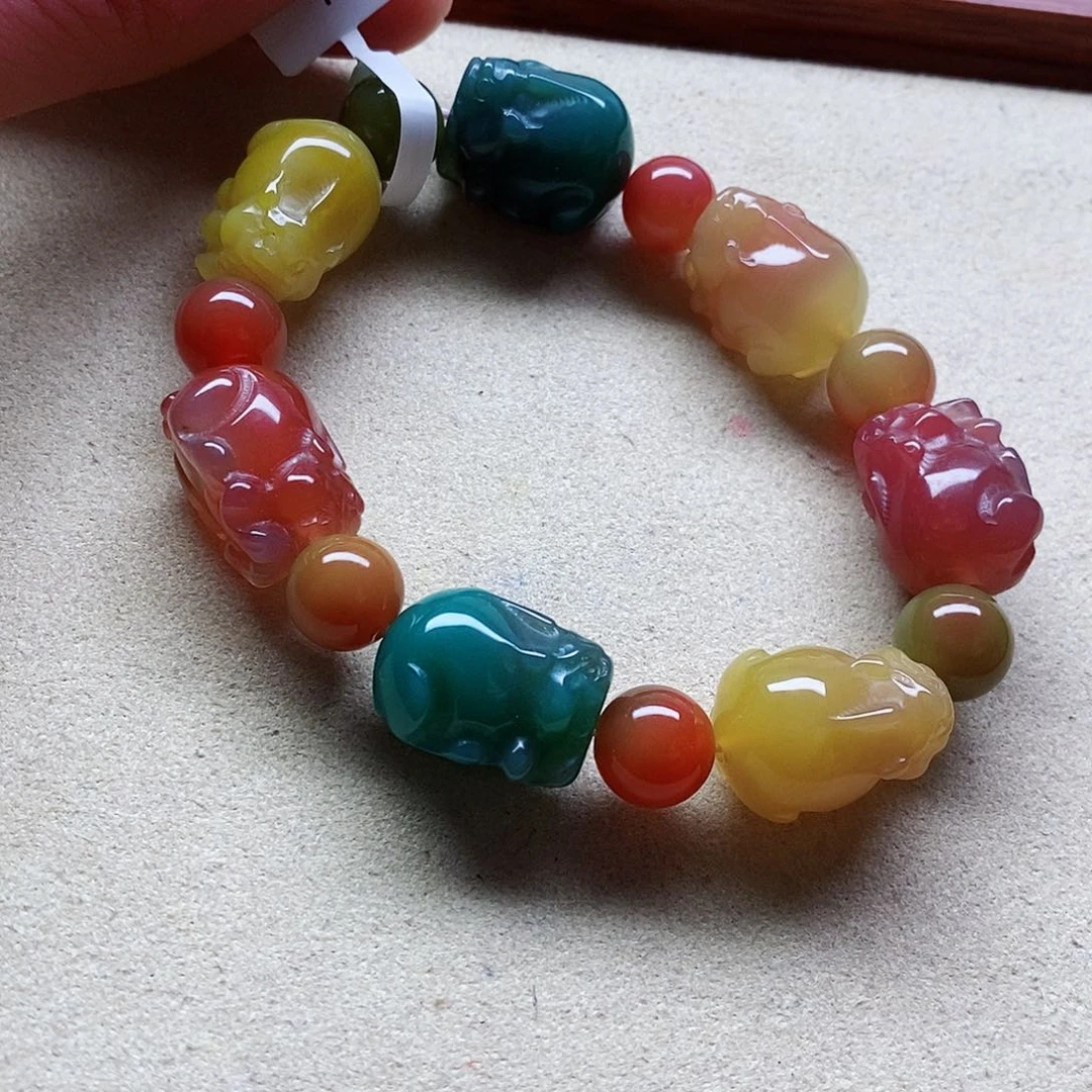 玛瑙手饰未镶嵌盐源063