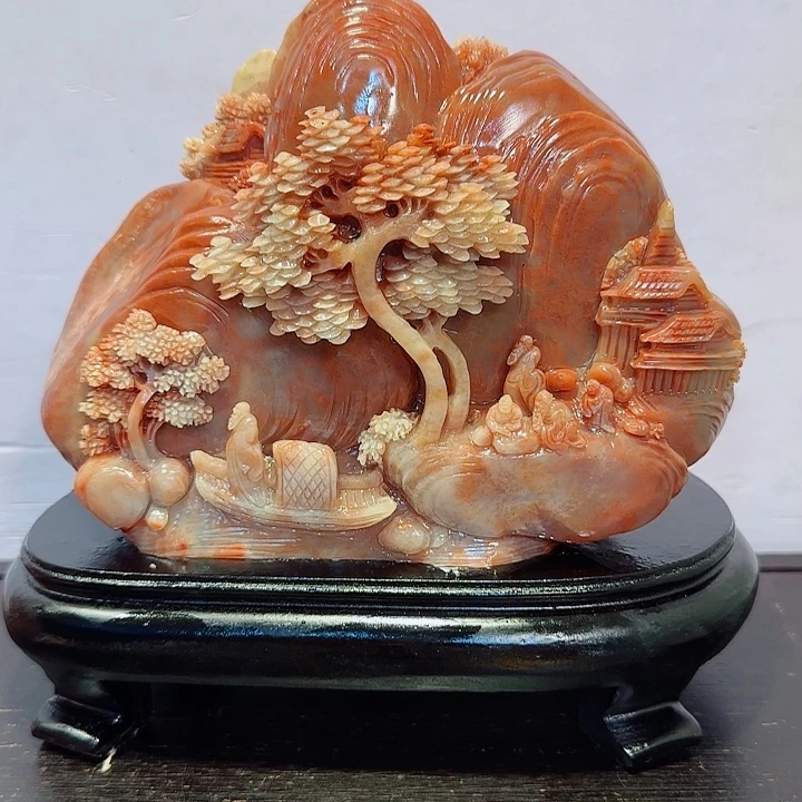 平***凡寿山石寿山石摆件精品
