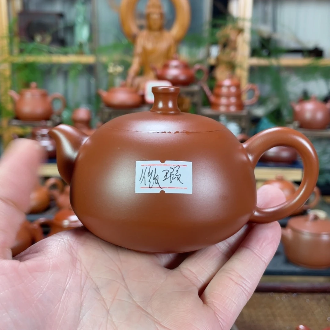 紫砂茶壶张*凡朱泥长青