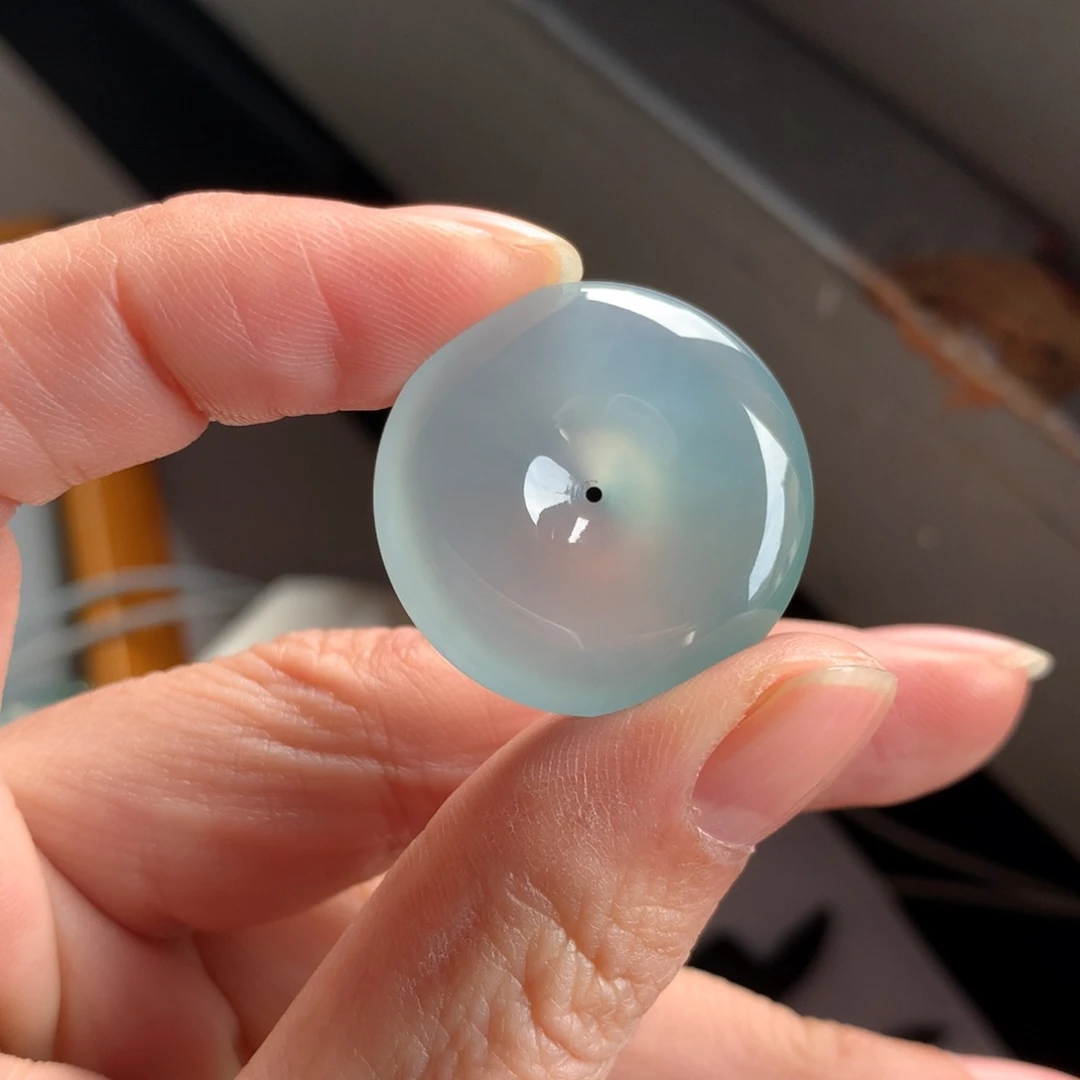 翡翠颈饰未镶嵌天然缅甸翡翠吊坠26.7-6.1