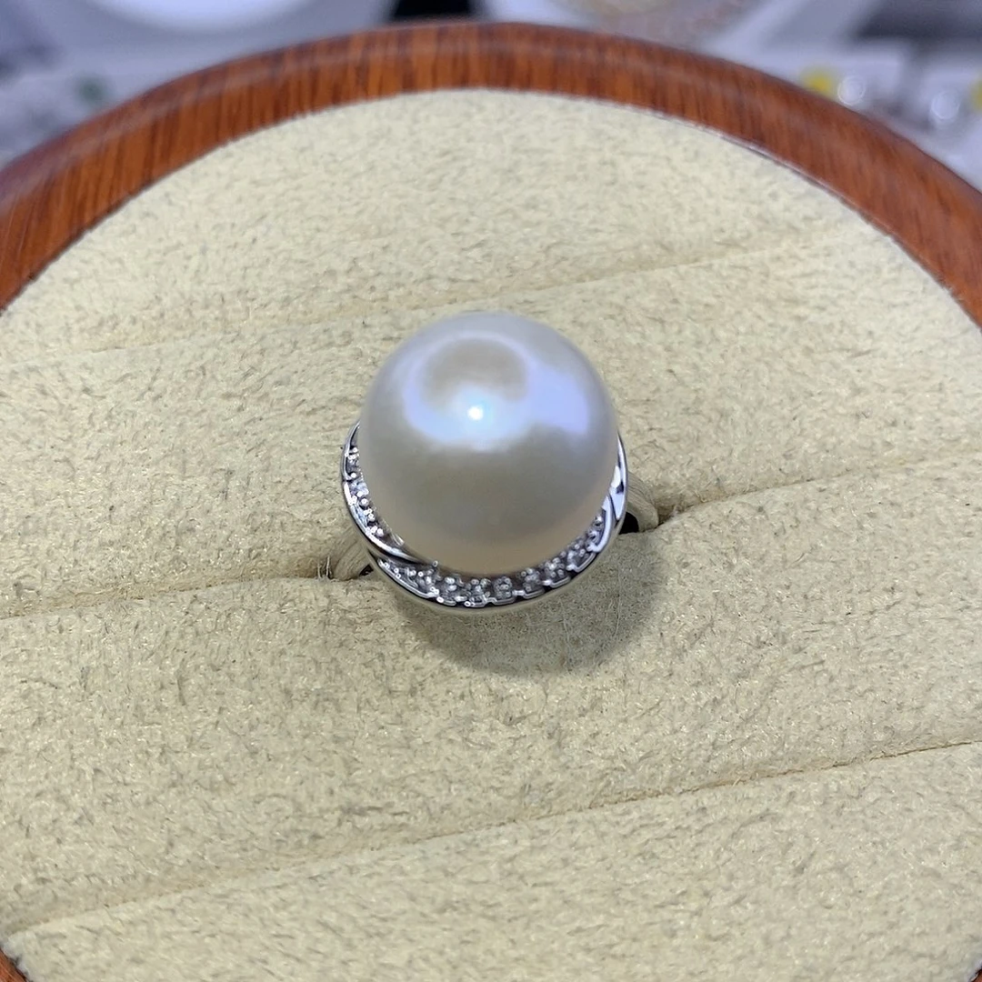 戒指合金淡水珍珠