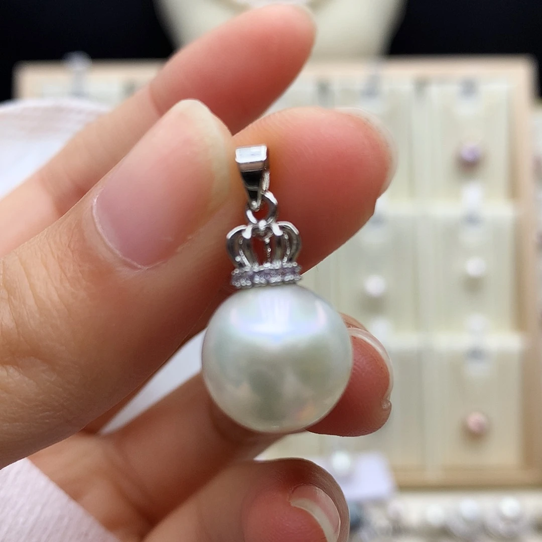 合金项链淡水珍珠