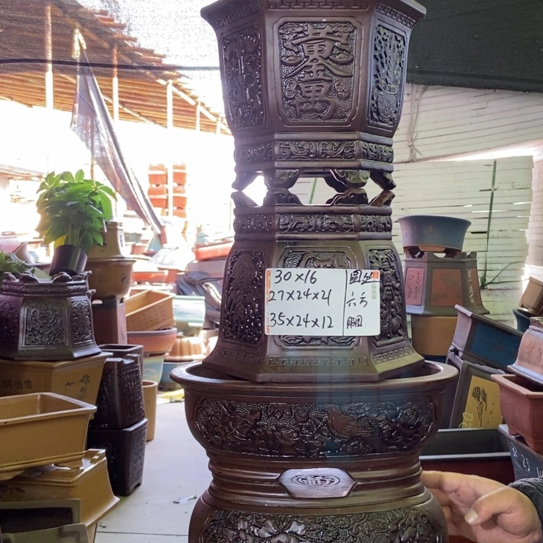 紫砂花盆紫砂紫砂