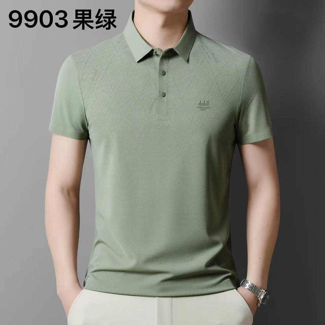 2025夏季新款男士休闲短袖polo衫时尚百搭不挑人9903款