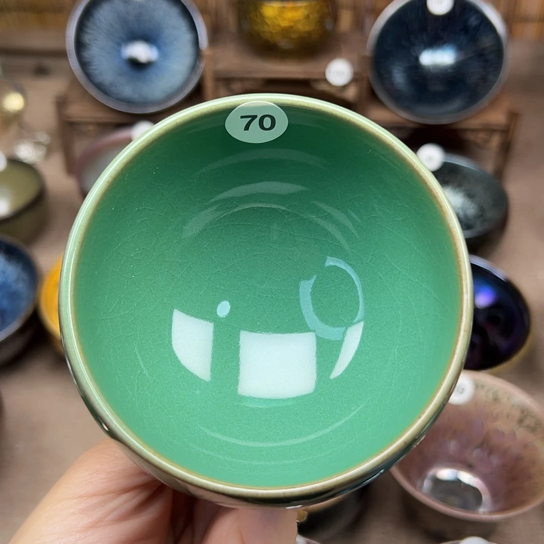 茶盏建盏主人杯绿色