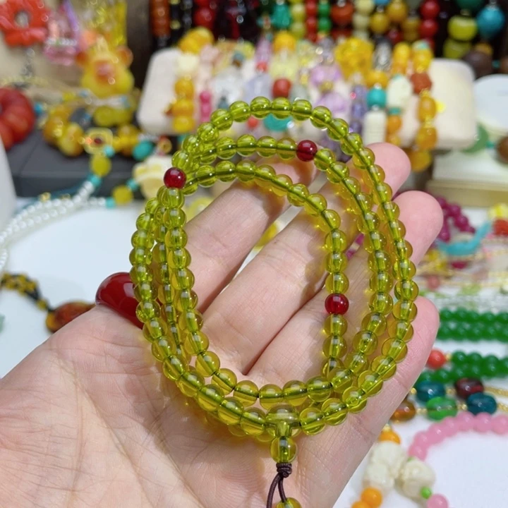 树脂制品30号绿色项链