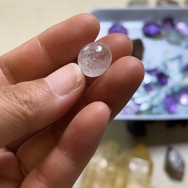 白***夏珠宝半成品水晶未镶嵌