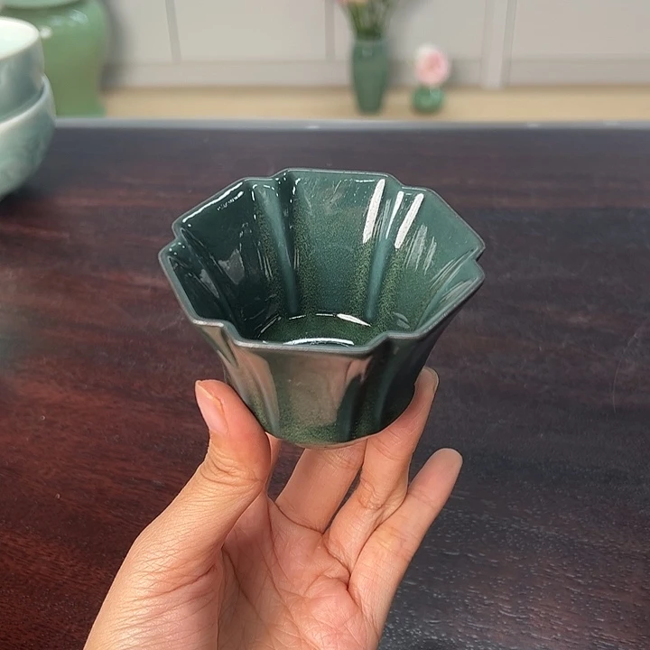 龙泉云间青瓷小米茶器