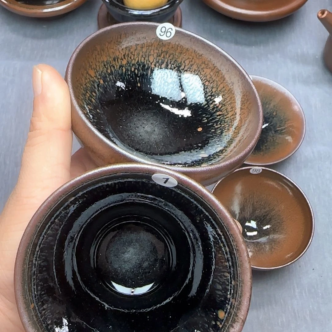 佳***籍茶盏印春堂柴烧建盏