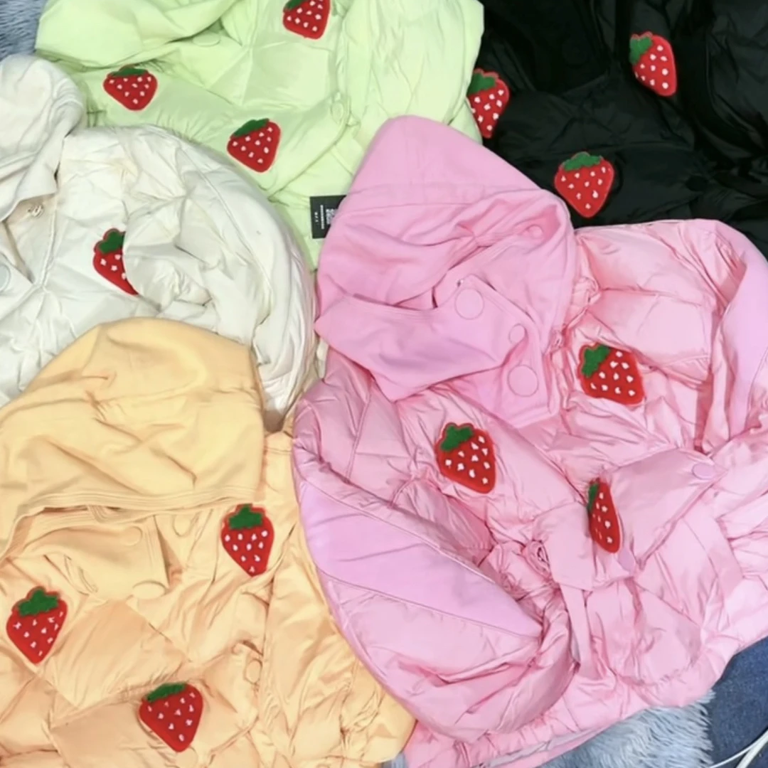 草莓套头潮牌面包服