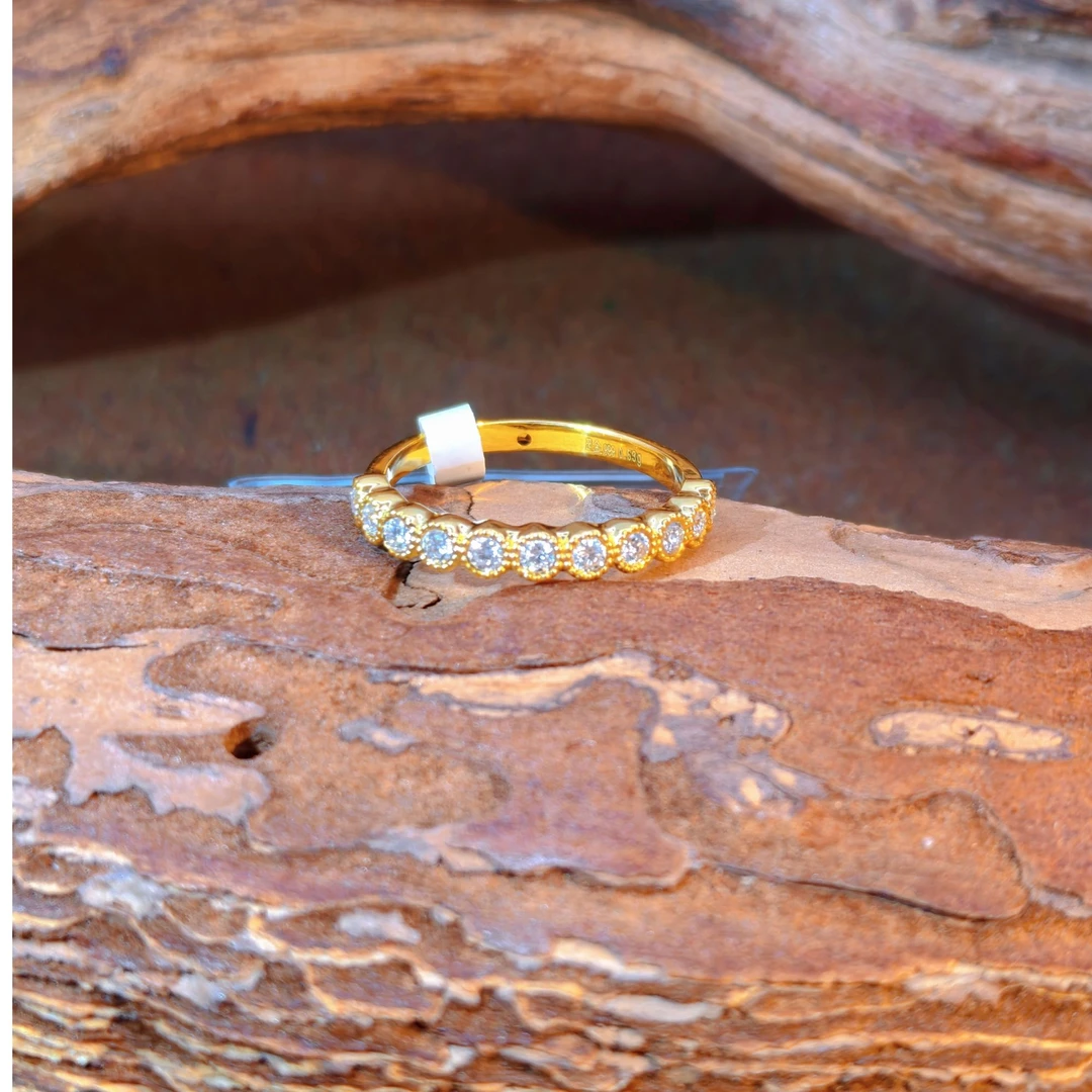 【菲菲专享】足金999 满天星排戒 6D工艺 双12大促圣诞礼物