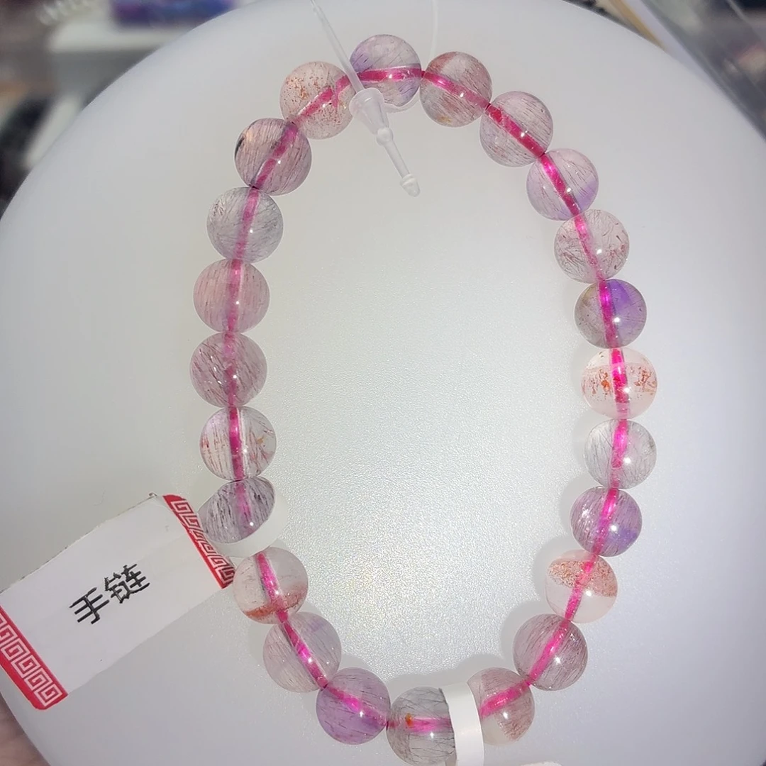 未镶嵌手链水晶8.5仙女超七T098