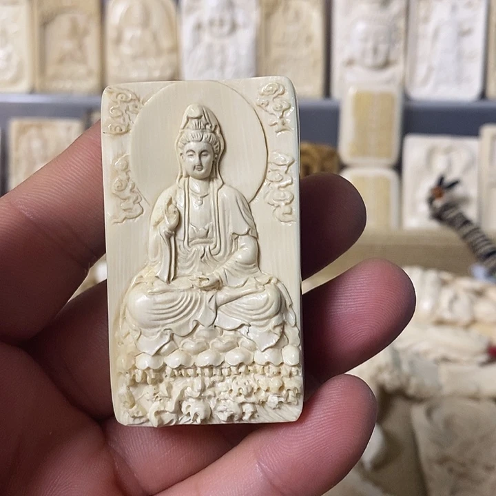 @***活天然猛犸牙雕刻品