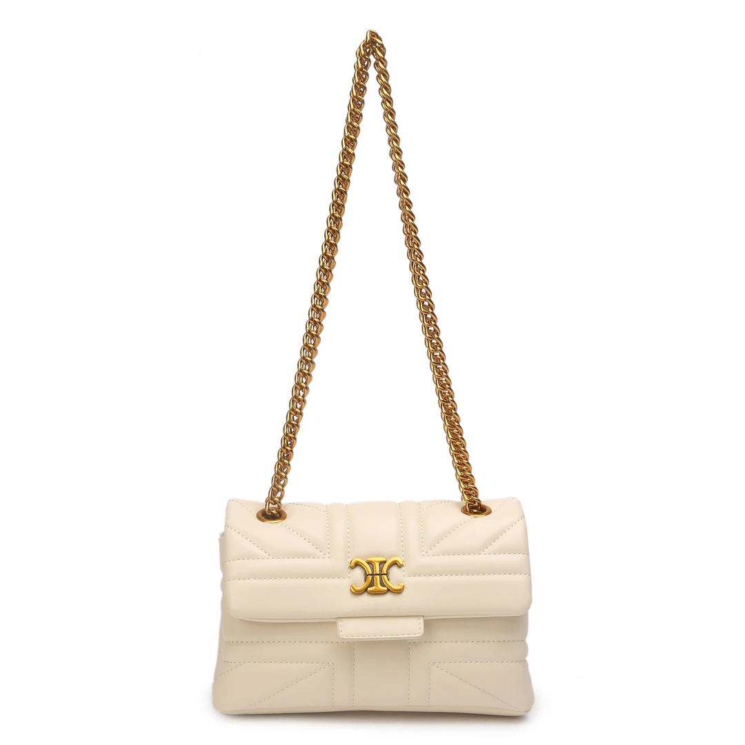 【】SKL-Z8071-米白轻奢女士时尚新款单肩包