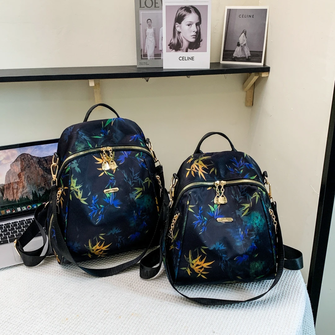 【锦绣江南】新款国风双肩包女轻便多功能旅行小背包大容量单肩包