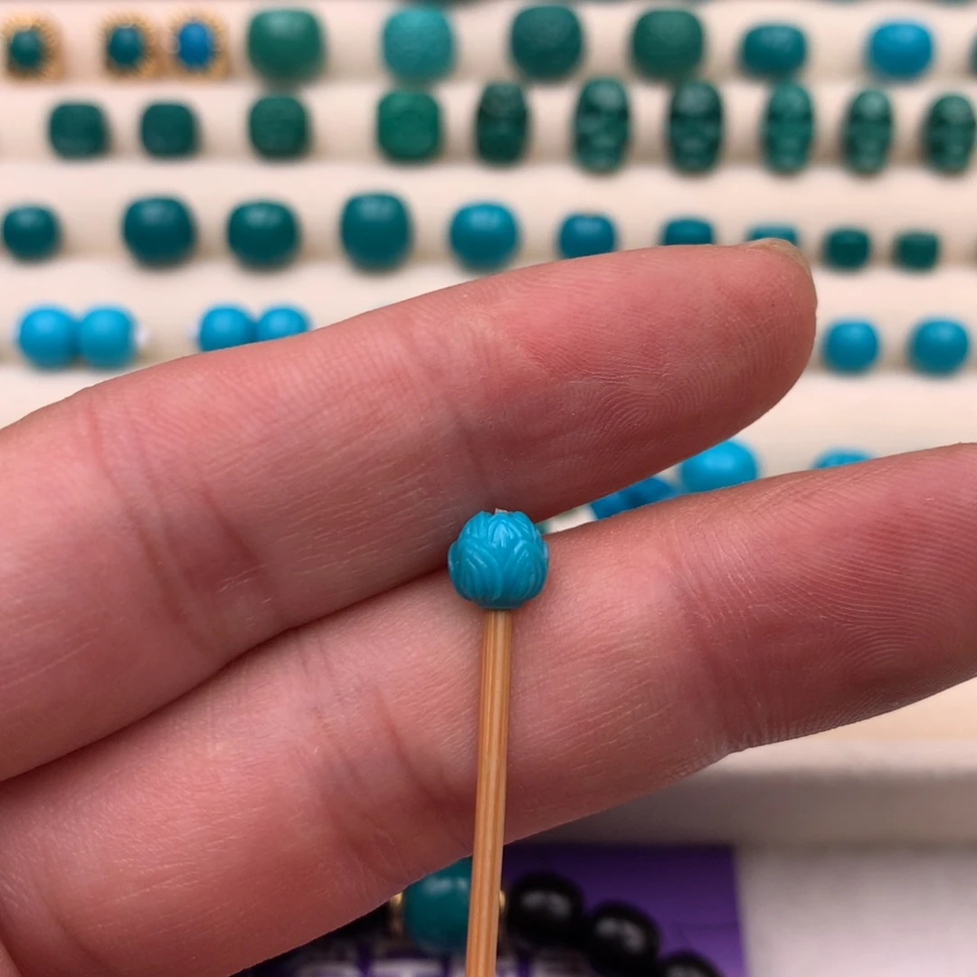 绿松石18K金镶嵌珠宝奇石