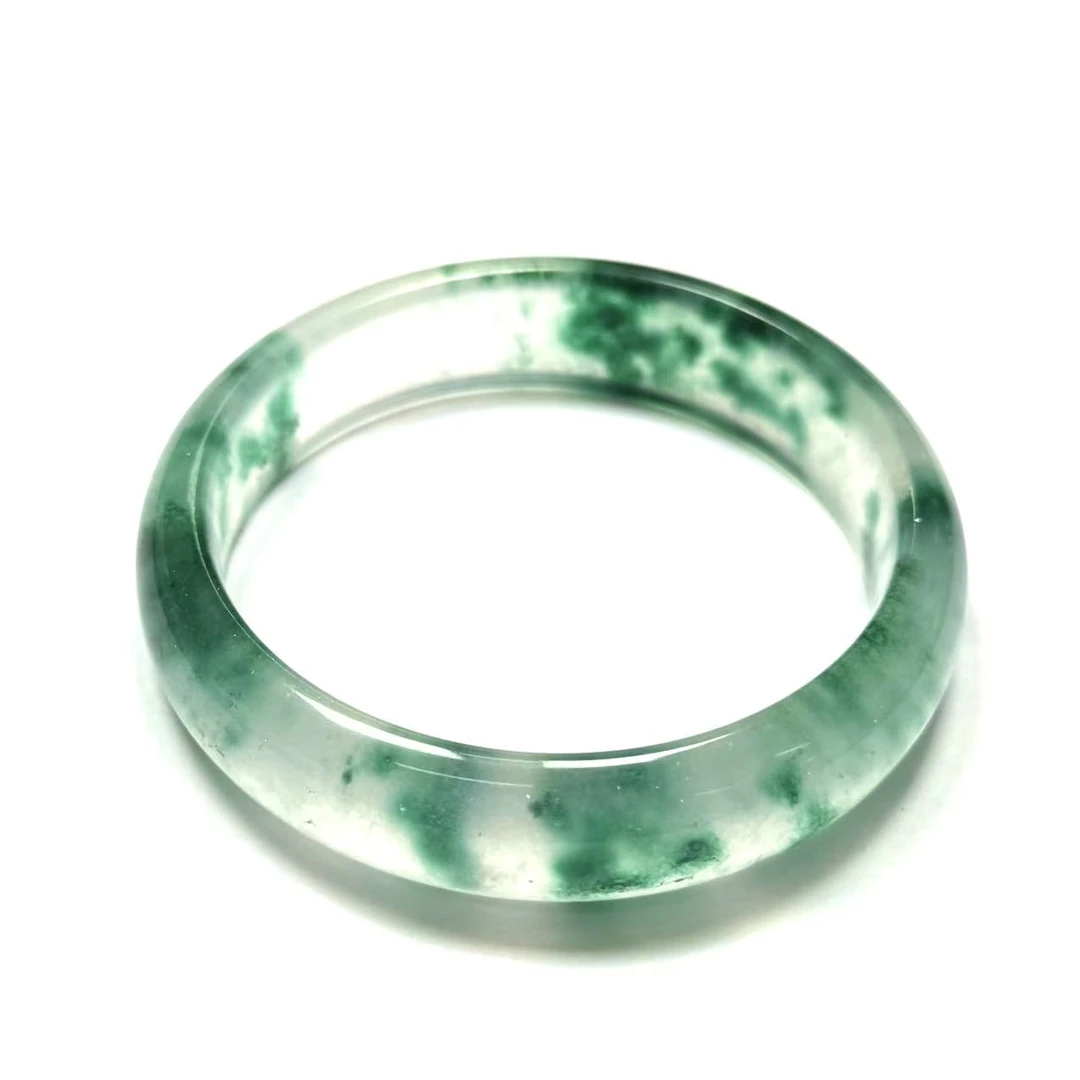 飘花宽版手镯（圈口：56~64）- JS141