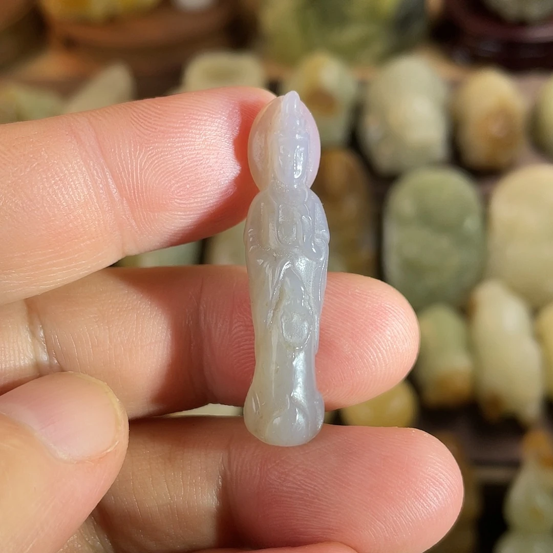和田玉未镶嵌吊坠(不含链)观音