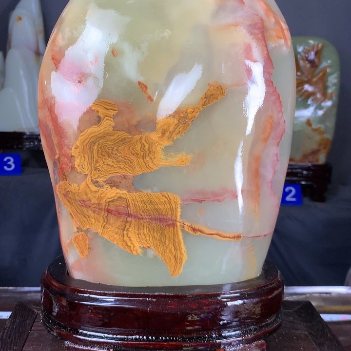 石材天然原石摆件