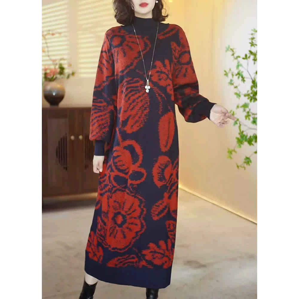 【X295】2025新款时尚百搭宽松针织显瘦洋气连衣裙