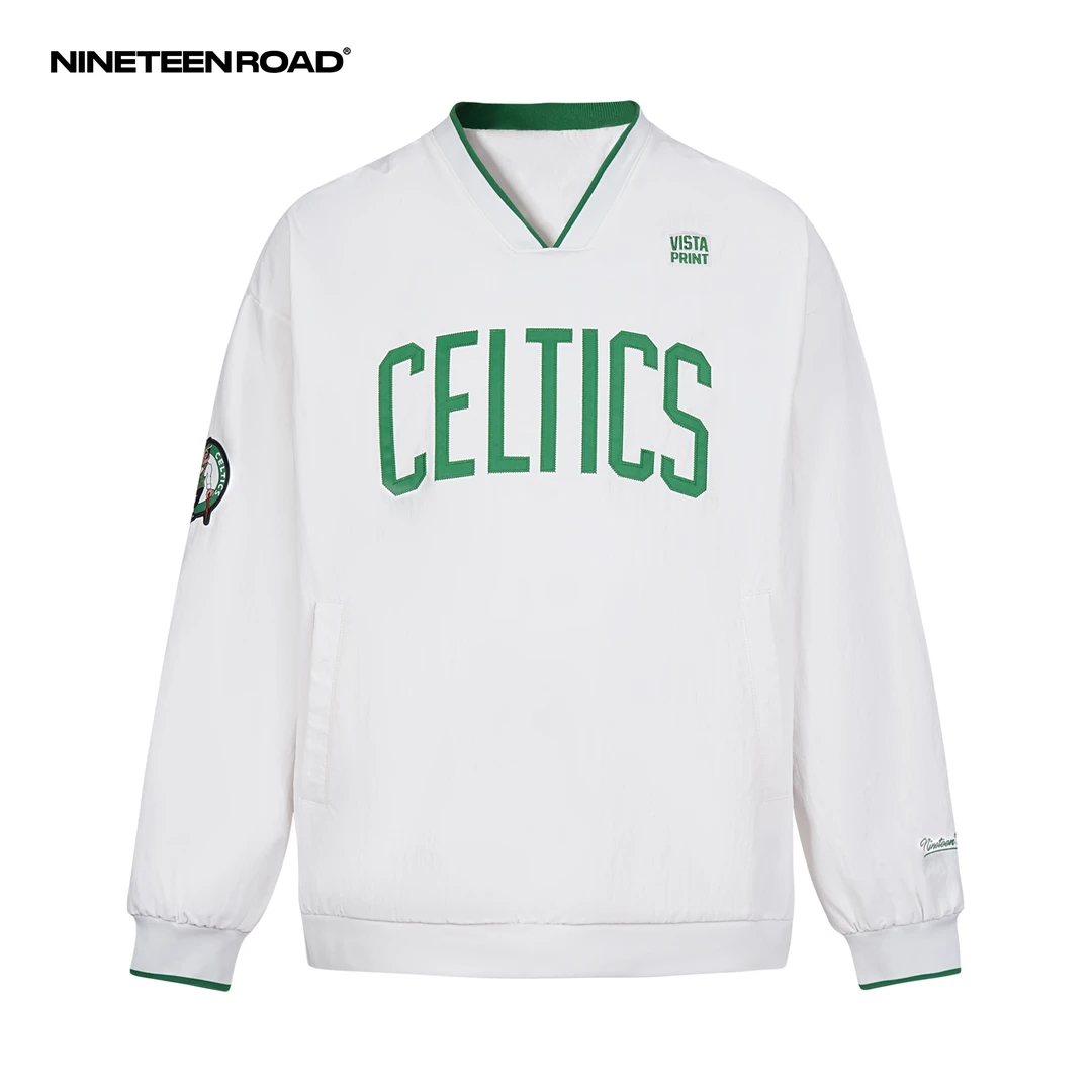 【波士顿】凯尔特人-加内特-塔图姆--潮流百搭美式宽松V领卫衣