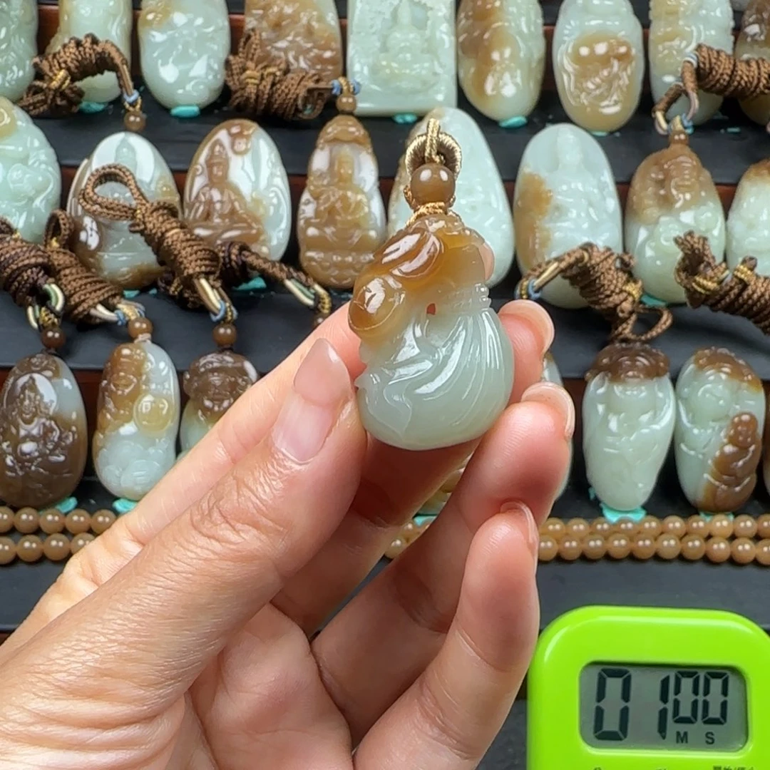 简***单和田玉未镶嵌挂件