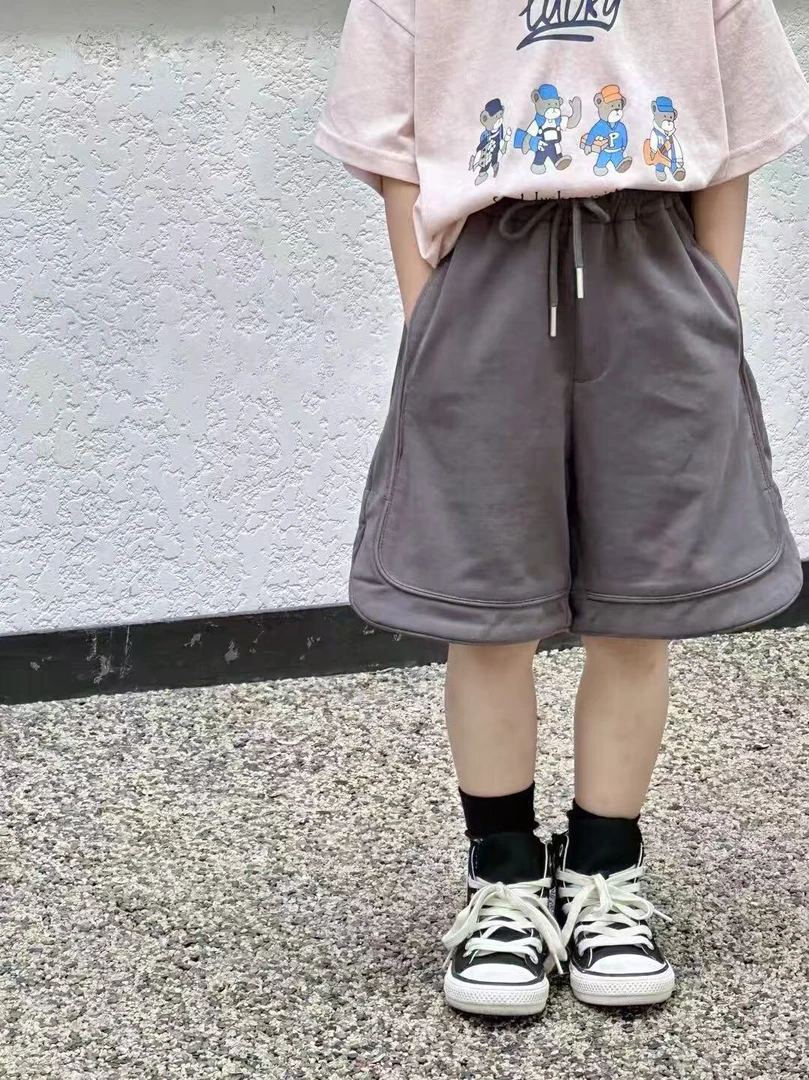 潮童新款灰粉杏短裤【默认微瑕】