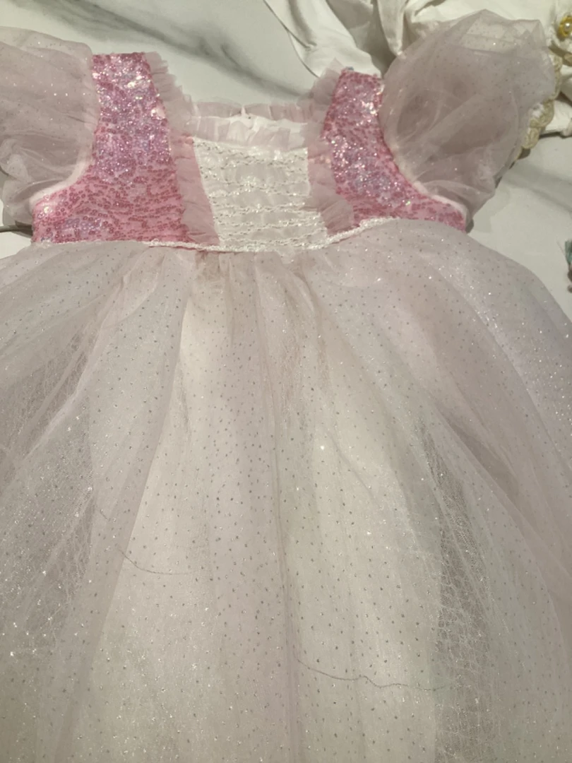 【现货】甜汐童装2025年夏季新款韩版连衣裙 252-TX-23078-1粉色