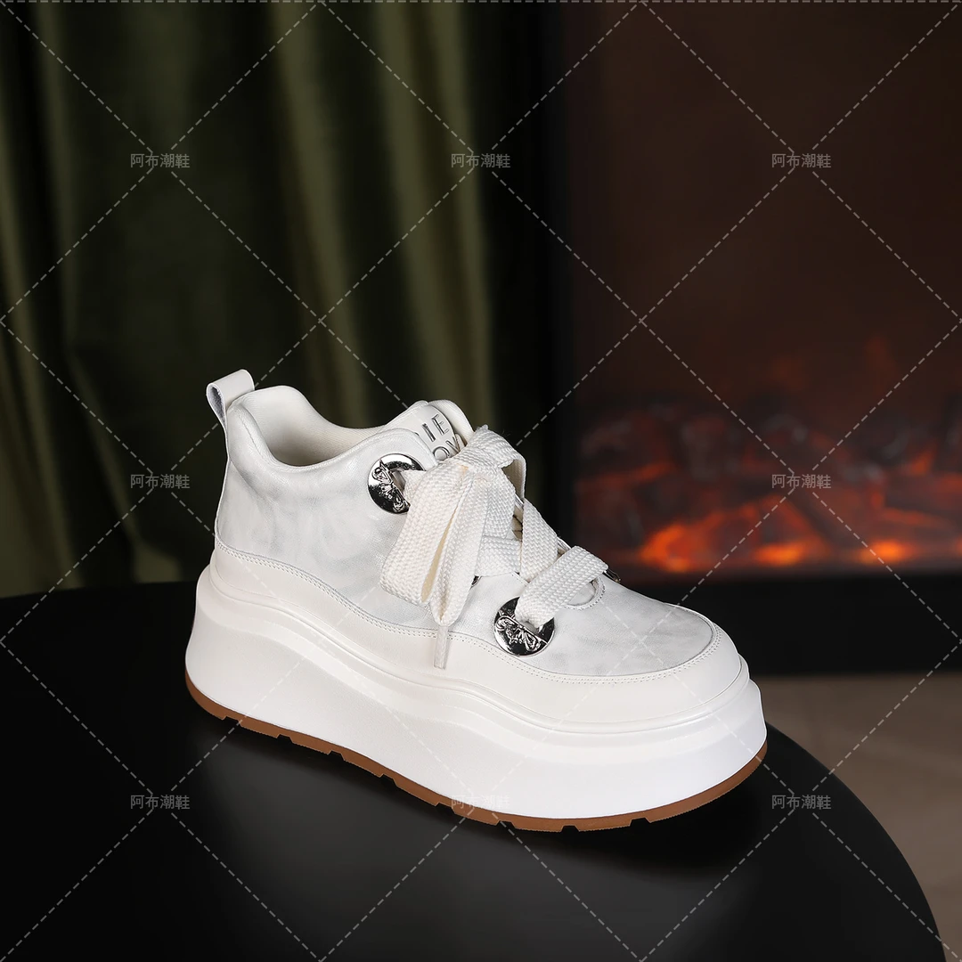 【阿布女鞋●造梦者】增高6cm时尚潮流百搭女士高帮鞋935