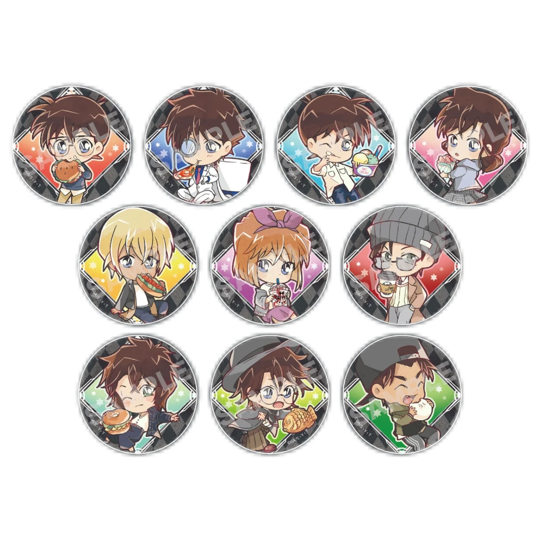 (欧啦)bw名侦探柯南 垃圾食品 盲抽徽章【默认待拆未成年禁止下单】