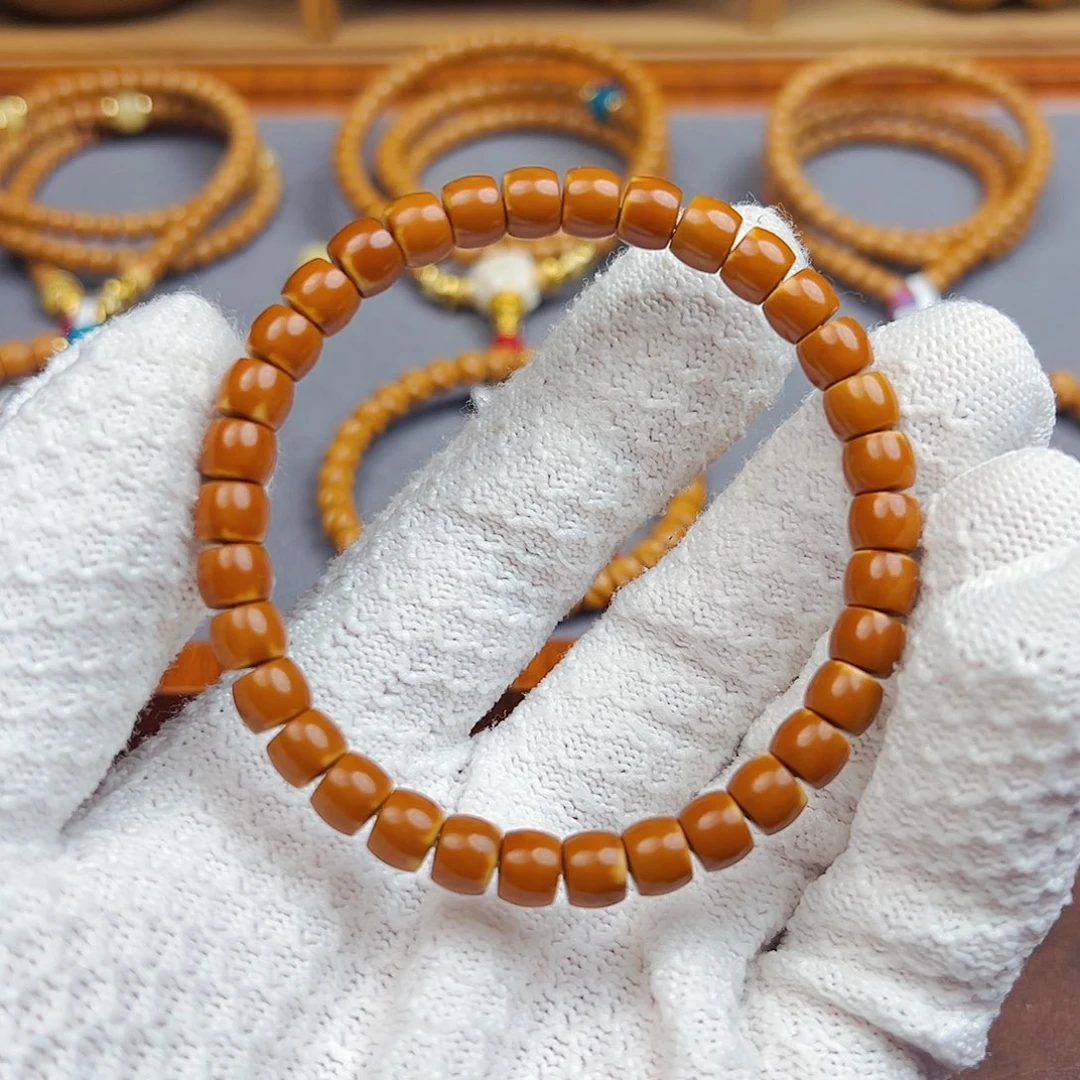 橄榄核手串橄榄核尖老挝直切单圈7.2