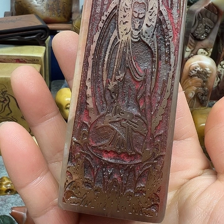 精***神印石昌化石手工制作工艺精湛