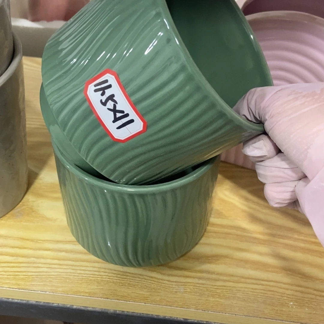 红陶高温陶瓷花盆