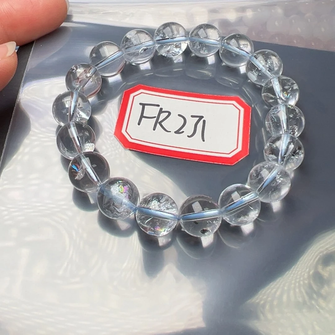 水晶手链未镶嵌花***o白阿塞10.3mm左右