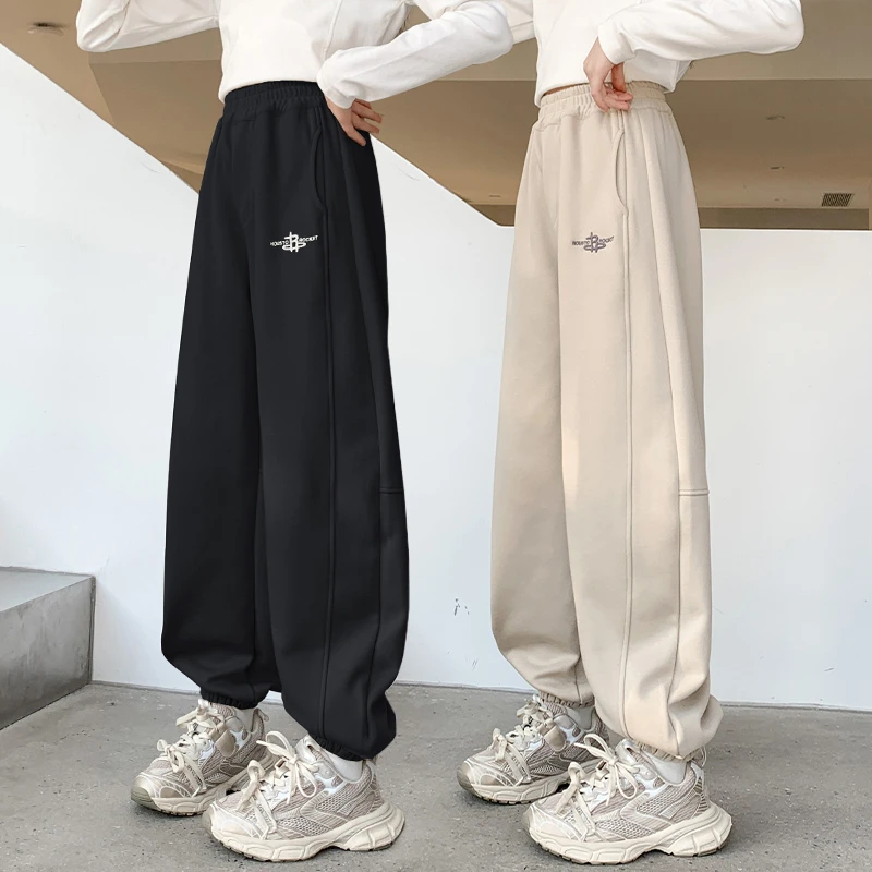 女童春秋裤子2025新款女孩儿童洋气休闲宽松卫裤中大童秋季运动裤