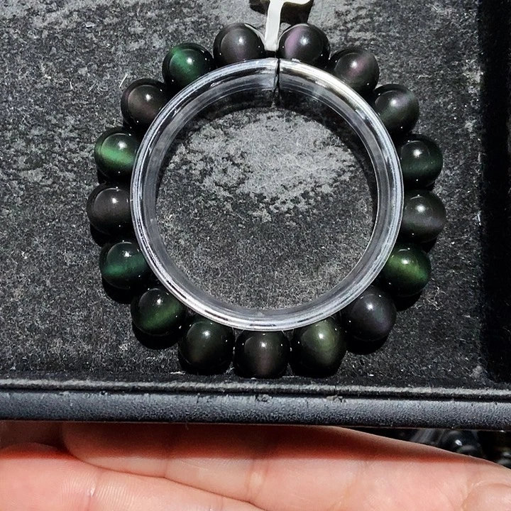 3***-黑曜岩未镶嵌手串