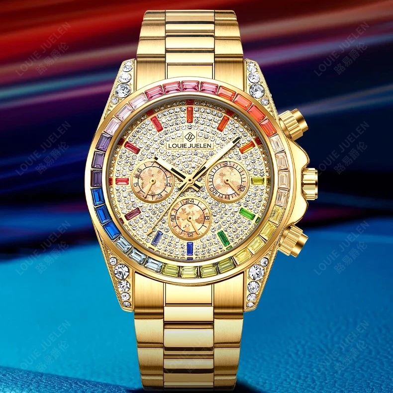 瑞士品牌LOUIEJUELEN/彩虹迪系列 高奢典藏机械腕表zwl