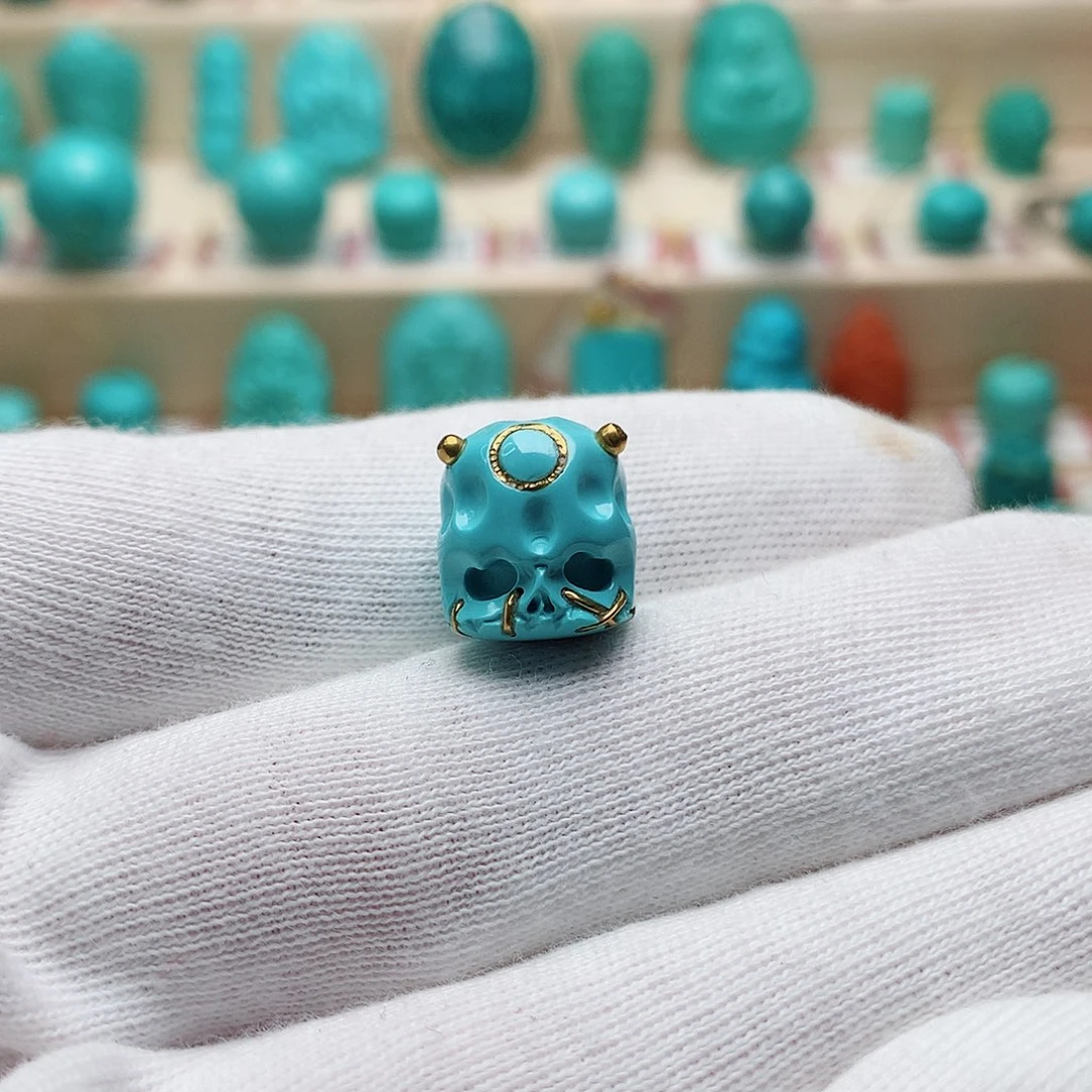 绿松石珠宝半成品未镶嵌