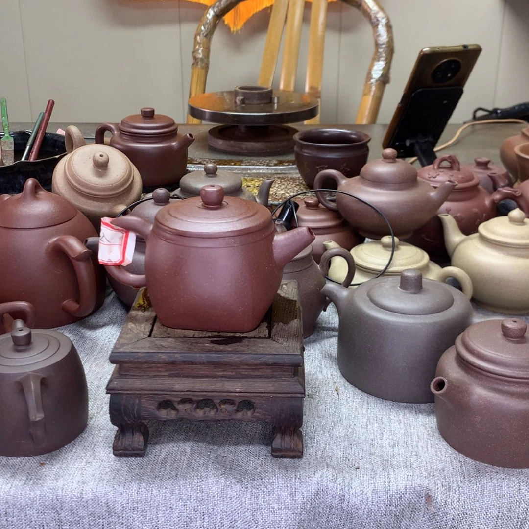 紫泥茶壶淡*半手工制作