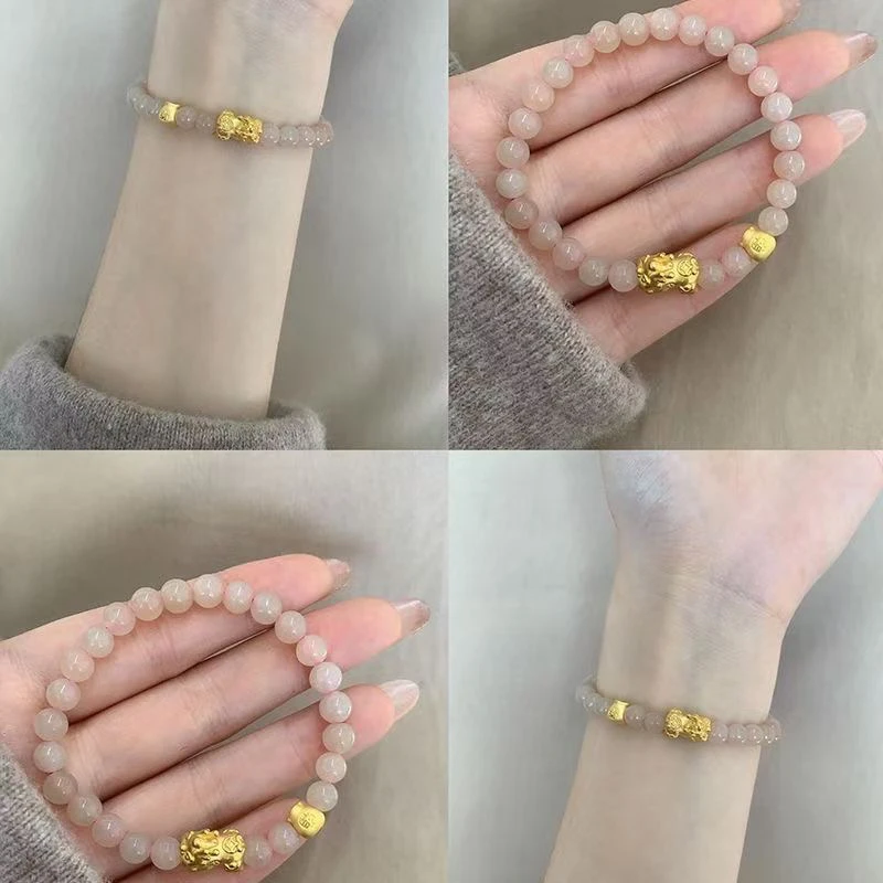 合金手链 招财纳福貔貅手串女轻奢气质时尚百搭精致闺蜜手链女ins