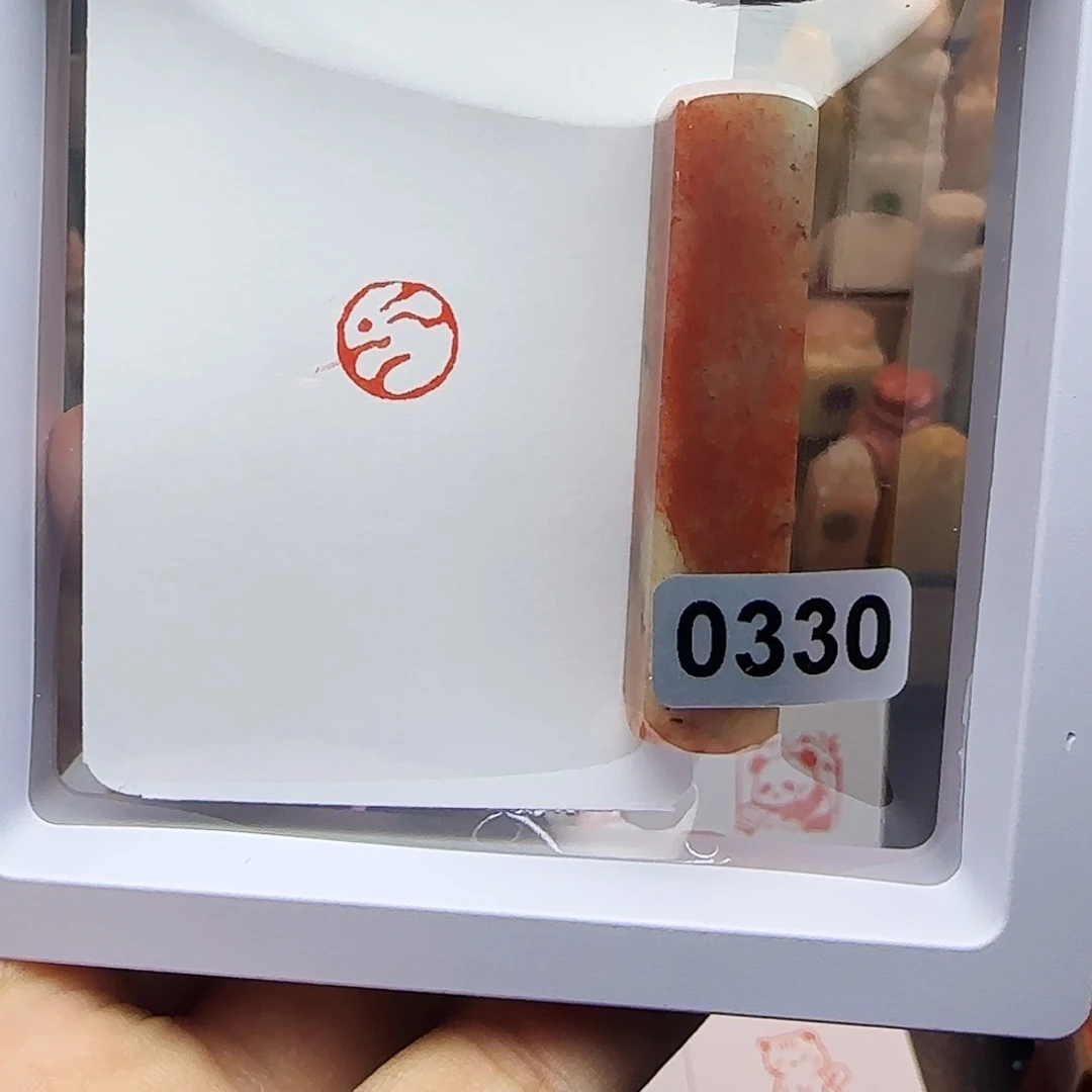 印石寿山石1.0兔子 手工篆刻