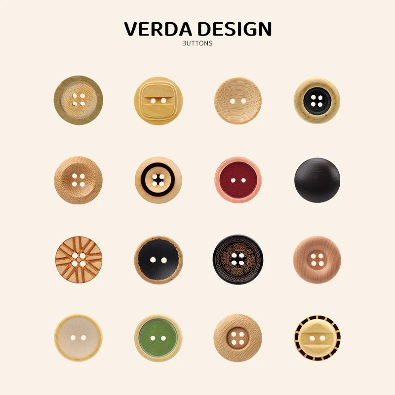 高档天然木质纽扣儿童衬衫扣子木扣子旗袍国风钮扣