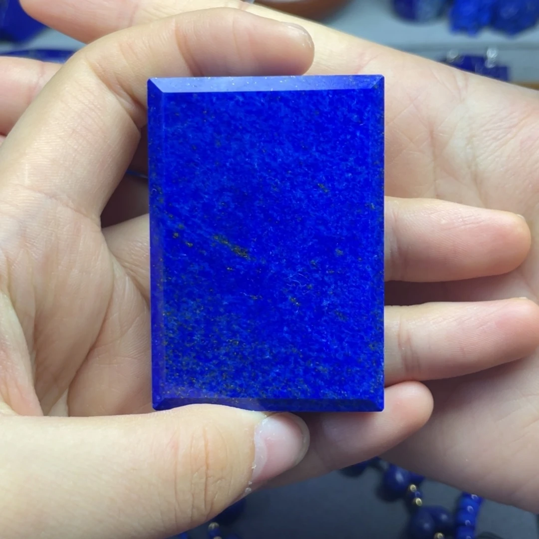 .***溟青金石未镶嵌无事牌