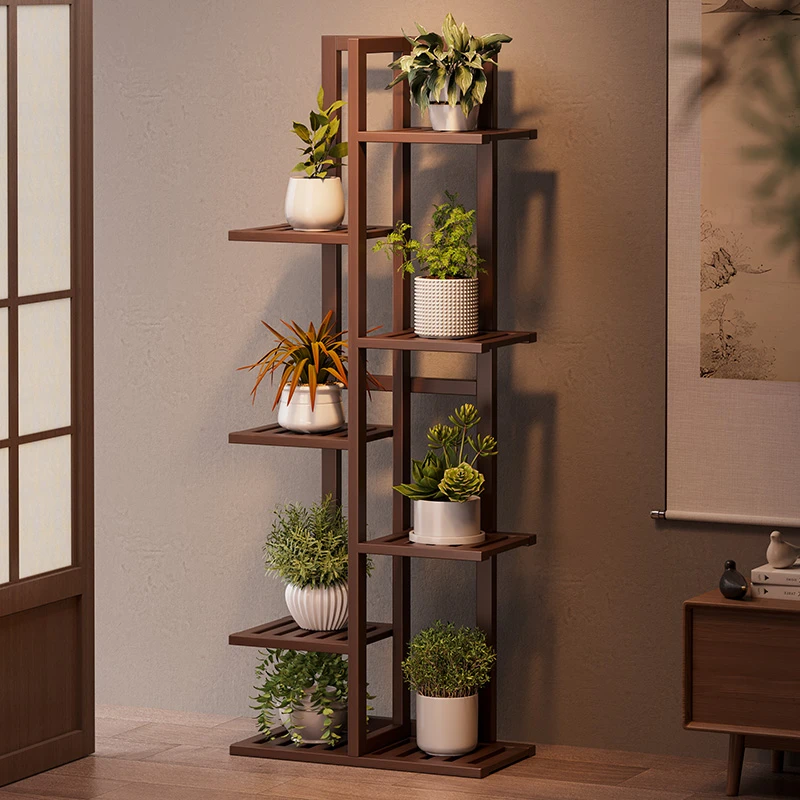 花架子客厅落地式左右款花架阳台植物置物架室内多层多肉花盆托架