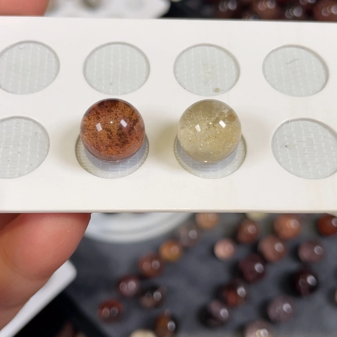 霸***行黄晶手镯银S925镶嵌弹珠