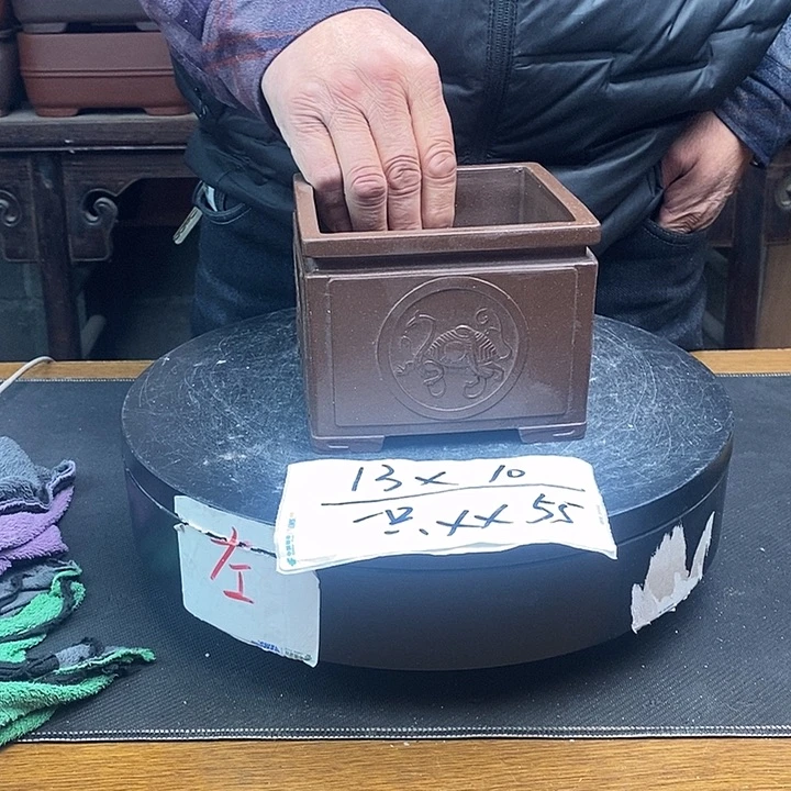 紫砂花盆货号一只XX55