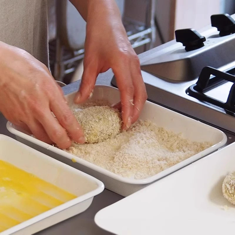 日本进口Nodahoro野田珐琅搪瓷托盘多功能餐盘厨房备菜盘料理盘