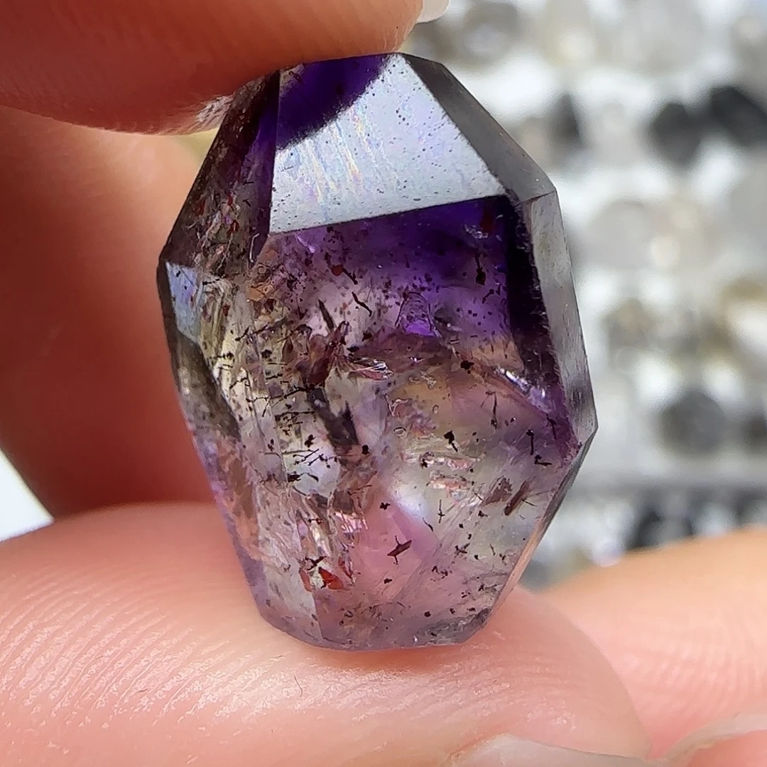 珠宝半成品未镶嵌水晶小水胆超七随形