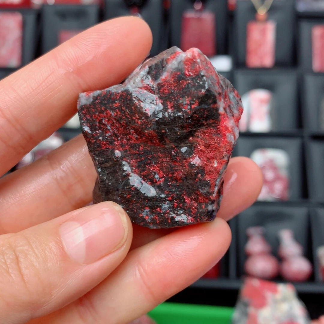 天然辰砂天然毛石