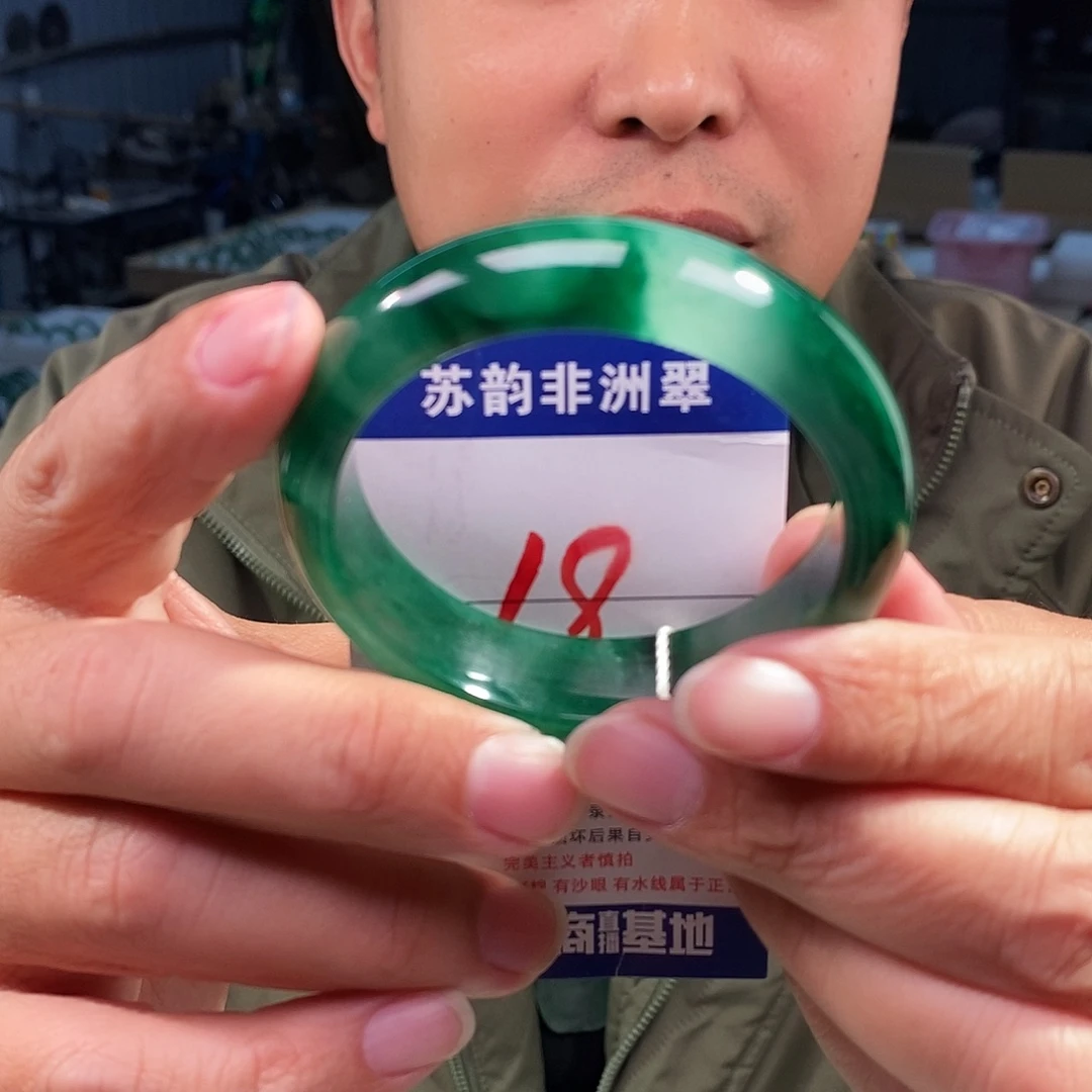 石英质玉（非洲翠）未镶嵌手镯